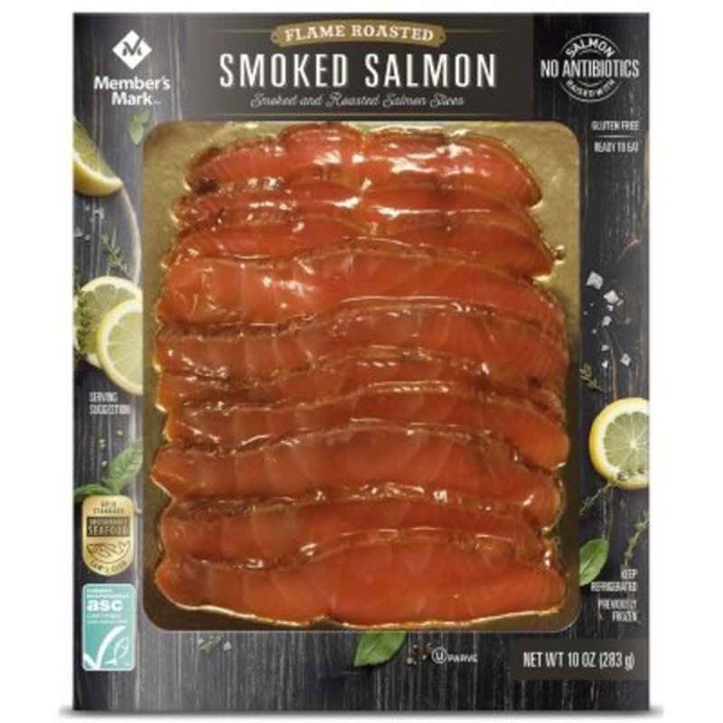 Member's Smoked and Flame Roasted Norwegian Salmon Slices (10 oz.)