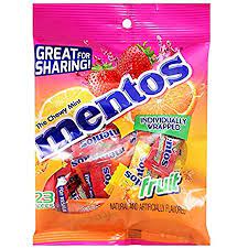 Mentos Individually Wrapped Fruity Candies, 2.27 oz