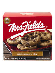 Mrs. Fields Milk Chocolate chip cookies 3oz box