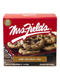 Mrs. Fields Milk Chocolate chip cookies 3 oz box