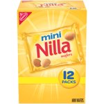 Nilla Wafers Mini Vanilla Wafer Cookies, 12 Snack Packs