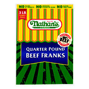 NATHAN’S FAMOUS QUARTER POUND BEEF FRANK  3 LBS