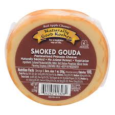 NATURALLY GOOD KOSHER Smoked Gouda Cheese 100% Vegetarian 8 OZ