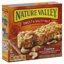 NATURE VALLEY Sweet & Salty Cashew In Cashew Butter 7 OZ 6 ct