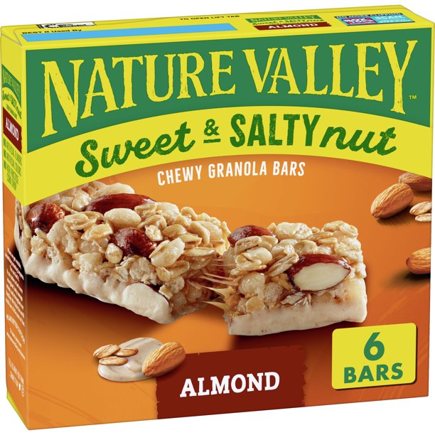 NATURE VALLEY SWEET & SALTY NUT ALMOND 7.2 OZ 6 BARS