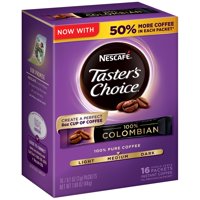 NESCAFE TASTER’S CHOICE 100% COLOMBIAN 16 PK