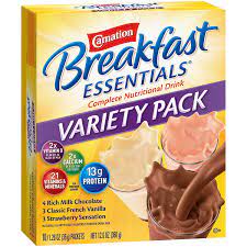 NESTLE CARNATION BREAKFAST Essentials Variety 12.6 OZ 10 CT