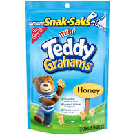 Nabisco Snak Sak Size Teddy Grahams Honey 8 OZ