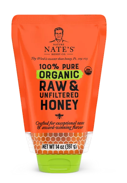 Nature Nate's Organic Honey: 100% Pure, Raw,