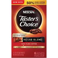 Nescafe Taster's Choice House Blend Coffee Packets, 6-ct. Boxes I