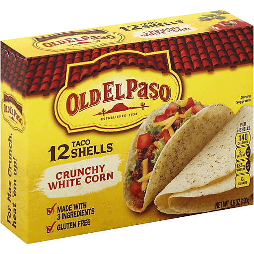 OLD EL PASO HARD & SOFT TACO 6 HARD 6 SOFT 11.4 OZ