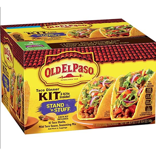 OLD EL PASO STAND N STUFF SOFT FLOUR TACO mild taco sauce