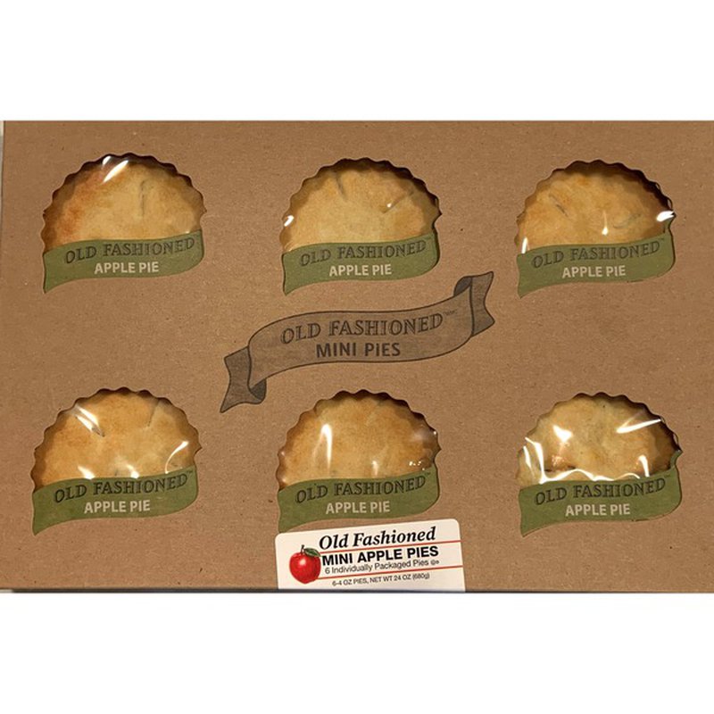 Old  Fashioned Apple Pies 6 PK ( Aluminum container)