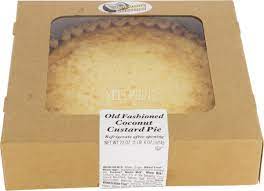 Old Fashioned Coconut Custard Pie 24 oz (Aluminum Containers)