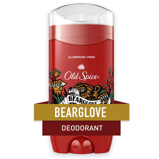 Old Spice Aluminum Free Deodorant, Bearglove, 48 Hr. Protection, 3.0 oz