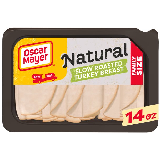 Oscar Mayer Natural Slow Roasted Sliced Turkey Breast  14 oz