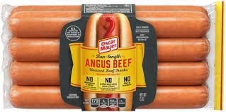 Oscar Mayer Selects Angus Beef Bun Length Franks 8 count 14 oz ...