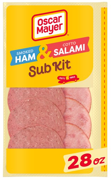 Oscar Mayer Smoked Ham & Cotto Salami Sub Kit, 28 oz Pack
