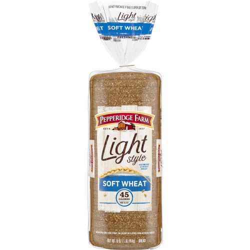 PEPPERIDGE FARM LIGHT SOFT WHEAT BREAD 16 OZ