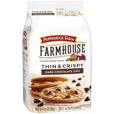 Pepperidge Farm Farmhouse Thin & Crispy Toffee Milk Chocolate Cookies, 14 count, 6.9 oz