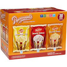 POPCORNOPLIS GOURMET POPCORN VARIETY PACK 30 CT