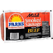 Parks Mild Beef Sausage, 3 lbs.