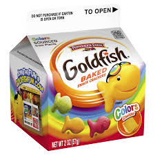 Pepperidge Farm Cheddar Baked Goldfish in Rainbow Colors