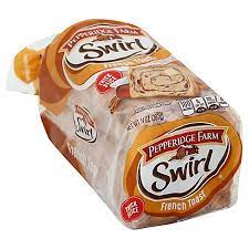 Pepperidge Farm French Toast Cinnamon Swirl bread (WINTER SEASON PRODUCT) 16 oz