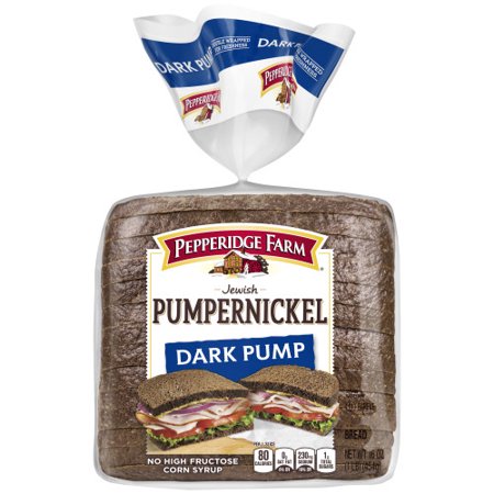 Pepperidge Farm Jewish Pumpernickel Dark Pump Bread, 16 oz. Loaf