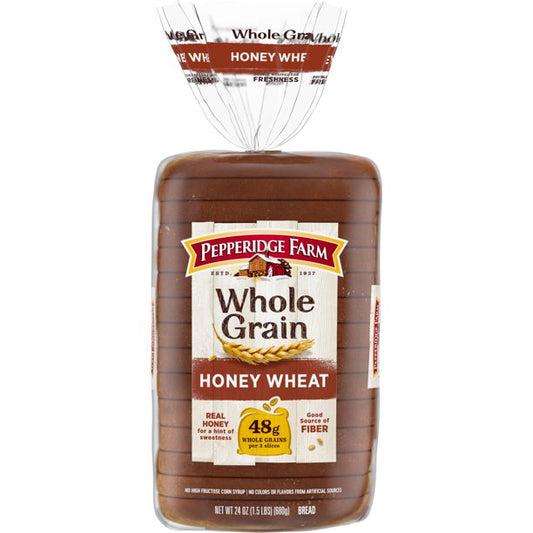 Pepperidge Farm Whole Grain Honey Wheat Bread, 24 oz. Loaf