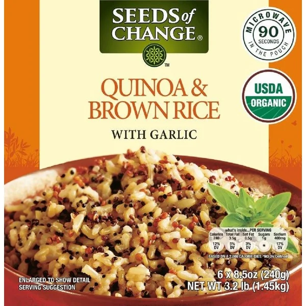 Seeds of Change Certified Organic Quinoa and Brown Rice with Garlic