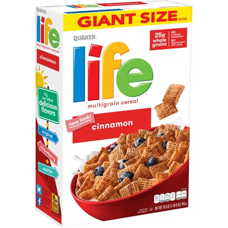 Quaker Life Multigrain Breakfast Cereal, Cinnamon, 24.8 oz