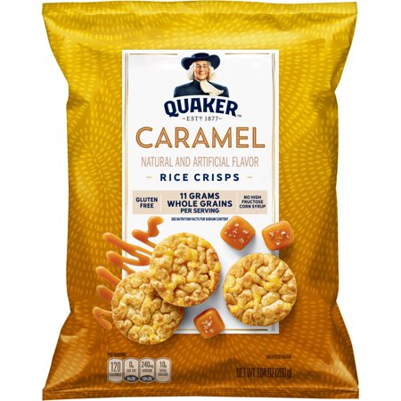 Quaker Rice Crisps, Caramel Corn, 7.04 oz Bag