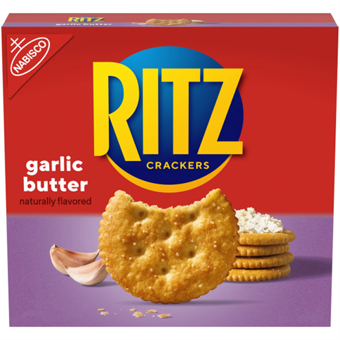 NABISCO RITZ GARLIC BUTTER FLAVORED CRACKERS 13.7 OZ