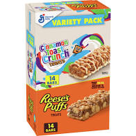 Reese's Puffs and Cinnamon Toast Crunch, Treat Bar Variety Pack, 28 Bars
