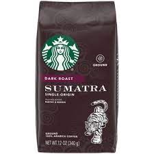 STARBUCKS SUMATRA GROUND EXTRA BOLD COFFEE 100% Arabica 12 OZ