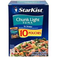 STARKIST CHUNK LIGHT TUNA IN WATER Pouches, 10 ct./2.6 oz