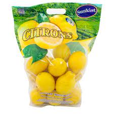 SUNKIST ORGANIC LEMONS BAG 15-17 CT