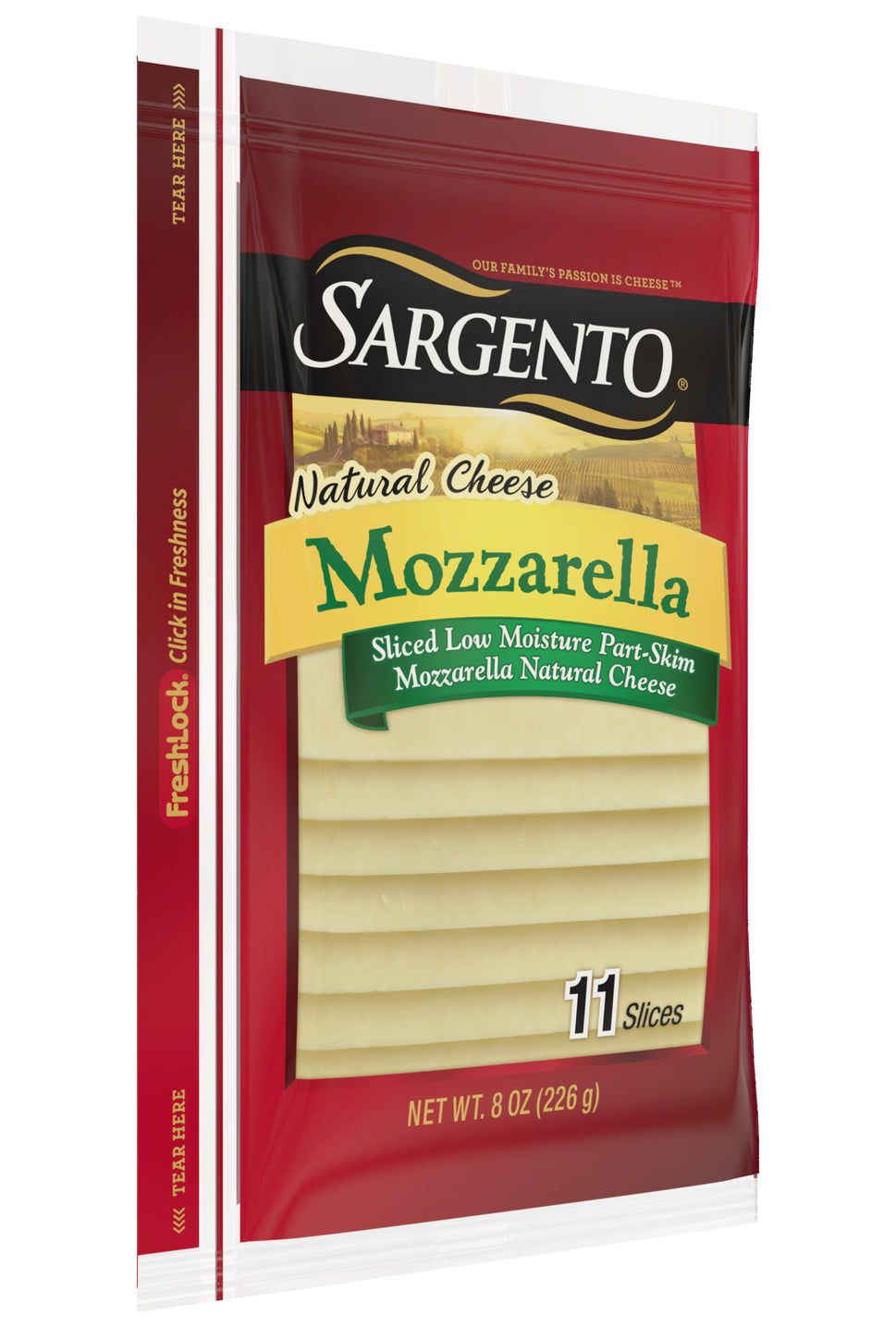 Sargento Sliced Mozzarella Natural Cheese, 11 Slices