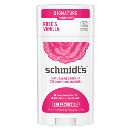 Schmidt's Aluminum Free Natural Deodorant Rose & Vanilla, 2.65 oz