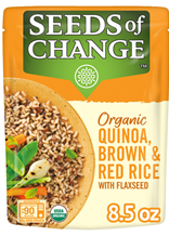 Seeds of Change Certified Organic Quinoa and Brown Rice with Garlic