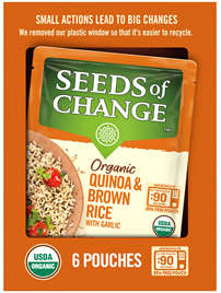 Seeds of Change Certified Organic Quinoa and Brown Rice with Garlic