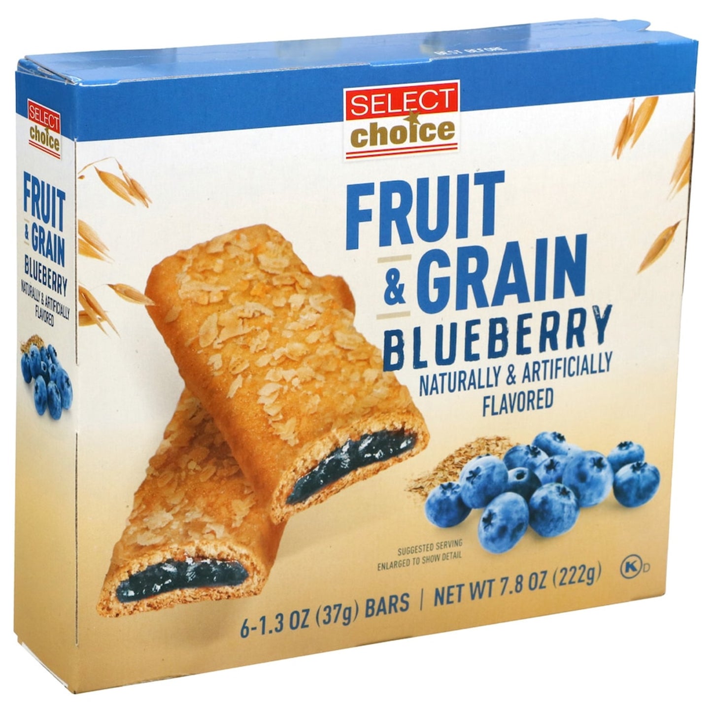 Select Choice Blueberry Fruit Breakfast Bars, 6-ct. Packs