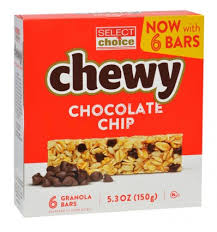 Select Choice Chewy Chocolate Chip Granola Bars, 6-ct. Boxes