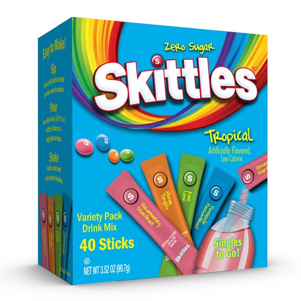 Skittles 30 ct Topical Variety Pack Drink Mix