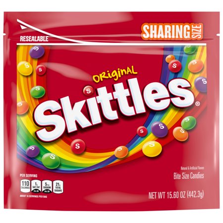 Skittles Original Chewy Candy Sharing Size Bag, 15.6oz