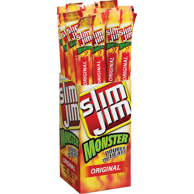 Slim Jim Snack Stick, Monster Original, 1.94 oz., 18 CT 36 OZ