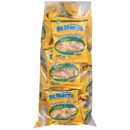 St. Mary's Banana Chips 1 Oz 20 bag