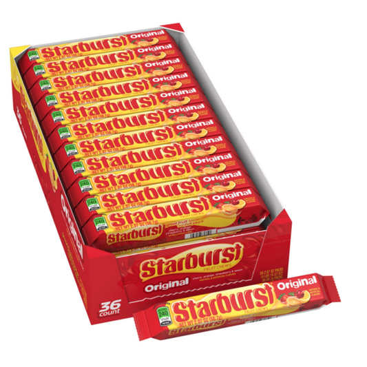 Starburst Original Candy, Full Size, (2.07 OZ. 36 CT.)