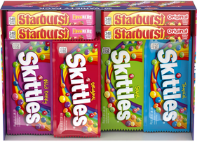 Starburst and Skittles Chewy Candy Variety Box (62.79 oz., 30 ct.)